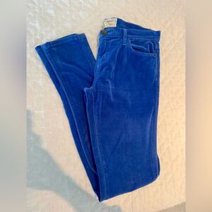 Current Elliot Velvet Bright Blue Jeans